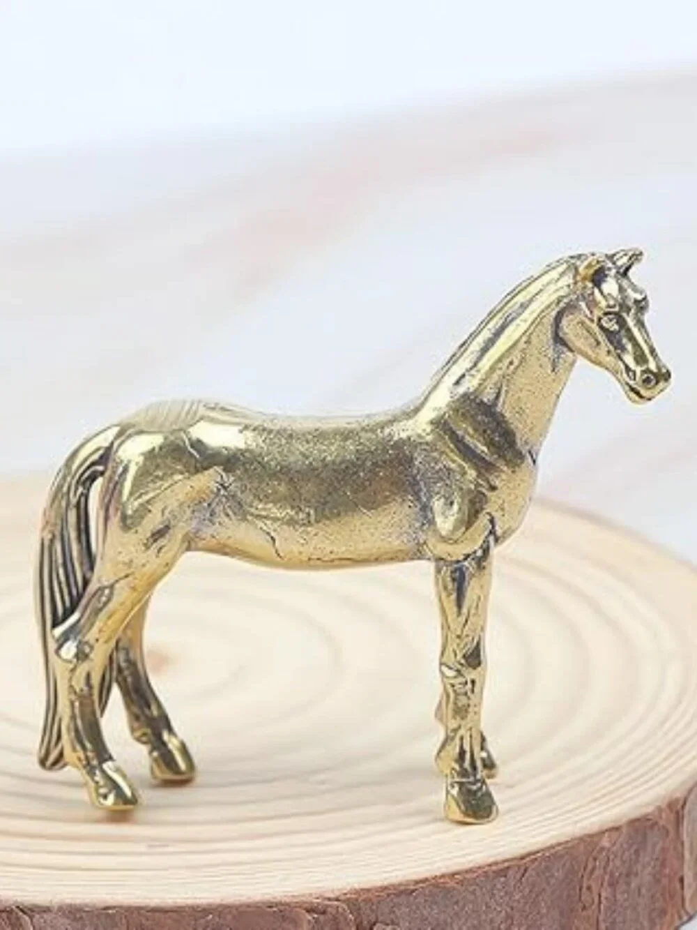 Antique Look Bronze Horse Statue Country Home Decor Western Horse Lover Mini
